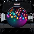 thumbnail image 1 of Twinkling String Lights Art Polyester Universal Spare Wheel Tire Cover Custom Tire-Covers for Trailer RV SUV Truck Camper, 1 of 5