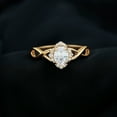 thumbnail image 3 of Rosec Jewels Cubic Zirconia Crossover Engagement Ring, Nature Inspired Floral Ring (AAAA Quality), 18K Yellow Gold, US 7.00, 3 of 9