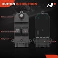 thumbnail image 4 of A-Premium Front Driver Side Master Power Window Switch Compatible with Honda Civic 2001 2002 2003 2004 2005, Replace# 35750S5PA11ZA, 35750S5PA11ZB, 4 of 6