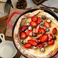 thumbnail image 3 of 5.5 QT Enameled Iron Dutch Oven Pot with Lid, Dual Handles, Non-Stick Coating for Bread Baking & Cooking, Red, 3 of 7