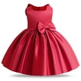 thumbnail image 2 of Flower Baby Girl Dress Wedding Bowknot Pageant Birthday Party Prom Gown, 12M-5T, 2 of 7