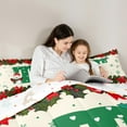 thumbnail image 6 of Homewish Herat Print Monogrammed T Bedding Comforter Set,Kawaii Bowtie Ribbon Twin Comforter Sets,Sweet Christmas Candy Cane Bedding Set For Girl Teens,Ultra Soft Bedroom Decor Reversible,2pcs, 6 of 9
