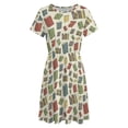 thumbnail image 4 of Books, Books, Books Short Sleeve Dress Women Summer Evening Dresses Ladies Sundress, 4 of 7
