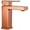 Rose Gold, variant on Bathroom Small Basin Tap Mixer 100% Solid Brass Newest Luxury Design Deck Mount Vessel Faucet Black Gold Chrome Silver Square