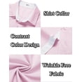 thumbnail image 4 of COOFANDY Mens Dress Shirts Button Down Short Sleeve Cooling Shirts Summer Shirts Casual T Shirts, 4 of 5