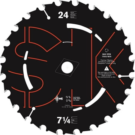 UPC: 0039725041692 | Skilsaw 7-1/4 In. X 24-Tooth Carbide Tip Saw Blade