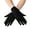 Black, variant on Women Solid Fashion Ceremonial Short Dance Gloves, Yellow 22CMX9CM