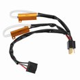 thumbnail image 3 of 2 resistencias de carga para decodificador LED, arnés de cableado sin errores para luces intermitentes de faros de coche H4, 3 of 14