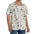 thumbnail image 2 of Kdxio Men's Hawaiian Shirt for Men Short Sleeve Shirt Outdoor Living Summer Casual Holiday Beach Button Down T-Shirts, 2 of 7