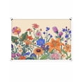 thumbnail image 6 of Sun Shade Sail 8'x10' Lavender Flower Rectangle Sun Shade Sails Canopy Waterproof Colorful Flower Plant Beige Outdoor Sunshades Sand UV Block Cover Shades Cloth for Patio Backyard Garden Deck Porch, 6 of 9