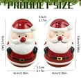 thumbnail image 3 of BinKFF Christmas Tree Snowman Salt & Pepper Shaker - Holiday Kitchen & Table Décor - Festive Home Accent, Christmas Gift/Stocking Stuffer for Collectors & Holiday Enthusiasts, 3 of 9