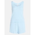 thumbnail image 6 of Joyspun Women’s Pointelle Knit Tank Top and Shorts Pajama Set, 2-Piece, Sizes XS-3X, 6 of 6