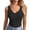 Black, variant on Seamless Large U-back Women Vest Removable Bra Slim Versatile Undershirt Light Blue M