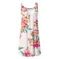 thumbnail image 4 of Women's Summer Floral Printed Pleated Sleeveless Dress Shoulder Strap Beach Casual Comfortable Lightweight Fashion Womens Casual Trendy Midi Dresses, 4 of 4