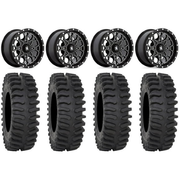 MSA Portal 15" Wheels Milled 35" XT400 Tires Polaris RZR XP 1000 / PRO XP / Ranger XP 900/1000