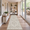 thumbnail image 2 of Roxstand 2'x8' Washable Runner Rug for Hallway Entrance Bedroom Entryway, Vintage Non Slip Stain Resistant Kitchen Rugs, Beige, 2 of 10