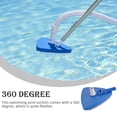 thumbnail image 3 of Greeniant Cabezal de succión Rotación libre de PVC Exquisita forma de triángulo Herramienta de limpieza de piscinas de 360 ​​​​grados Deportes acuáticos, 3 of 6