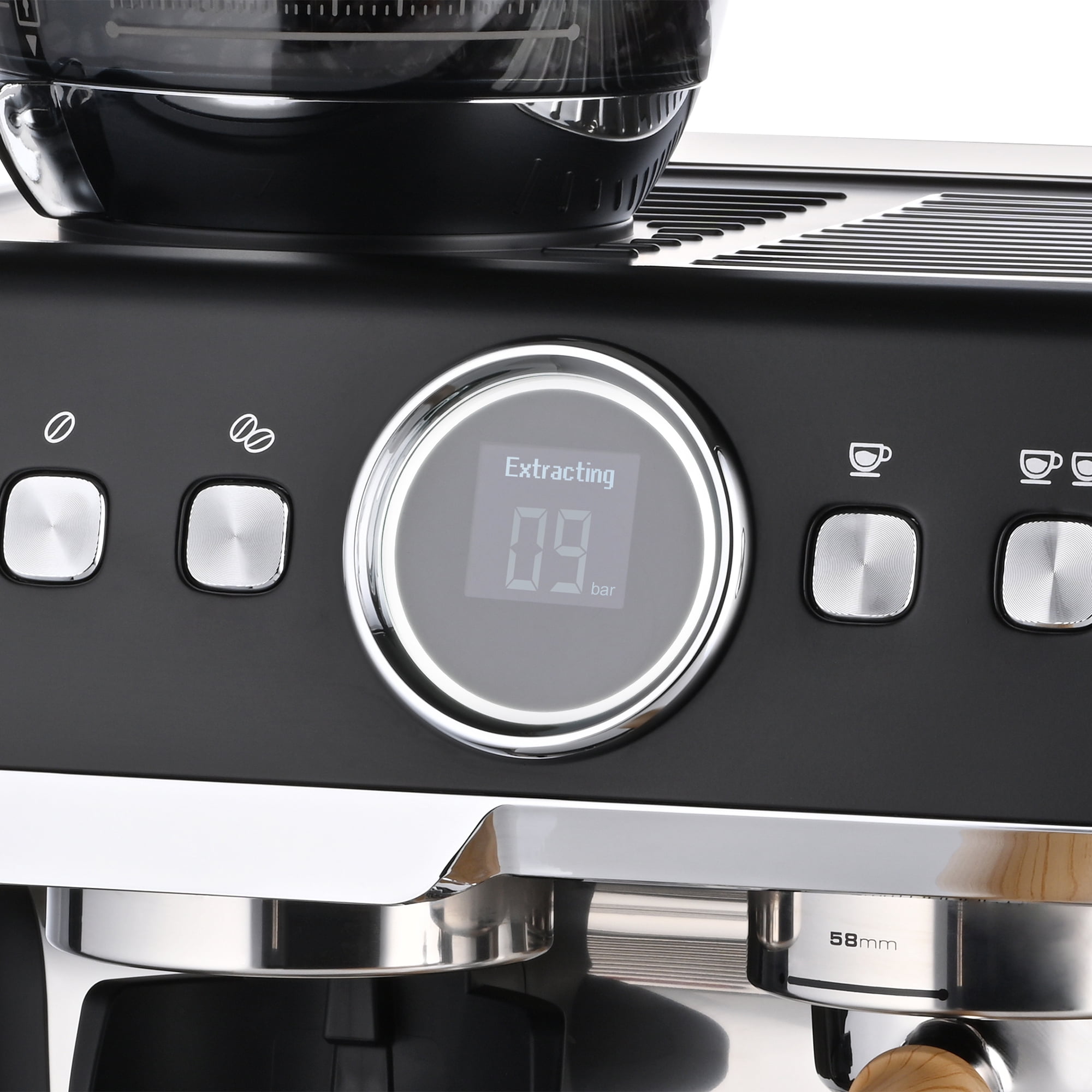 TRU Fully Automatic 19 Bar Espresso Machine with Grinder