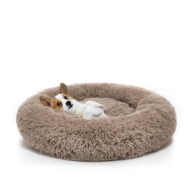 Cama ortopédica para perro MIXJOY cómoda redonda 55,88 x 55,88 cm