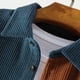 thumbnail image 5 of pstuiky manga larga para hombre, Camisa informal de manga larga con solapa y bolsillo con botones en bloques de color para hombre. camisetas de hombre s, 5 of 5