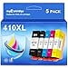 thumbnail image 3 of myCartridge Remanufactured Ink Cartridge Replacement for Epson 410XL 410 XL for Epson XP-7100 XP-640 XP-830 XP-630 XP-635 XP-530 Printer (Black, PBK, Cyan, Magenta, Yellow) 5 Pack, 3 of 4