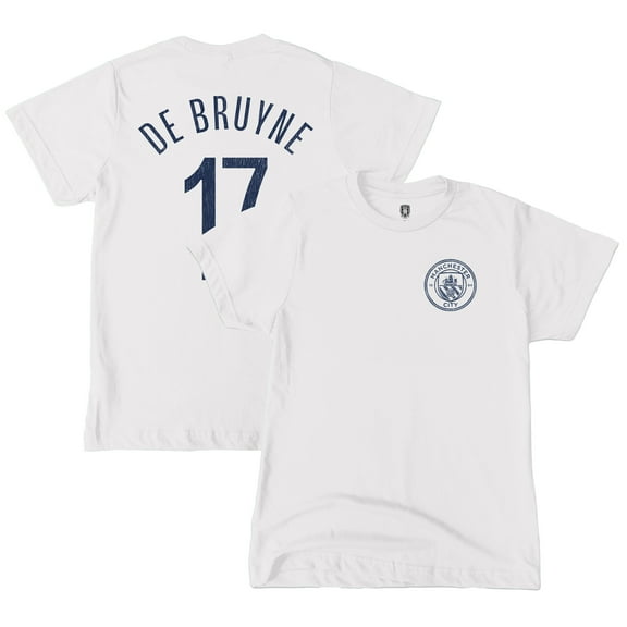 Youth 1863FC Kevin De Bruyne White Manchester City Player T-Shirt