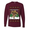 thumbnail image 2 of Wild Bobby Feliz Navidad Dancing Gingerbread Man Sweater | Holiday Men Long Sleeve Shirt, 2 of 5