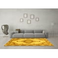 thumbnail image 3 of Ahgly Company Indoor Rectangle Abstract Yellow Modern Area Rugs, 2' x 3', 3 of 4