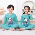 thumbnail image 4 of Pijamas navideños para niños y niñas, ropa de dormir de algodón, conjunto de 2 piezas para el hogar, Otoño e Invierno, 4 of 4