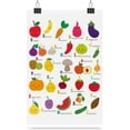 thumbnail image 7 of Poster Prints Wall Paper Art Decor Vegetables Chart Child Education Kids Alphabet Letter Word Cute Cartoon 16x24 inch Photo Picture Poster for Home Bedroom Living Room Kitchen, 7 of 7