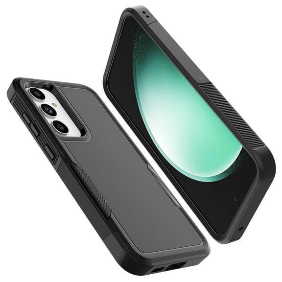 For Samsung Galaxy S23 FE 5G Phone Case, Ebizware Dual Layer Shockproof Case [Military Grade Drop Tested] Heavy Duty Full Body Protective Cover for Galaxy S23 FE 5G -Black
