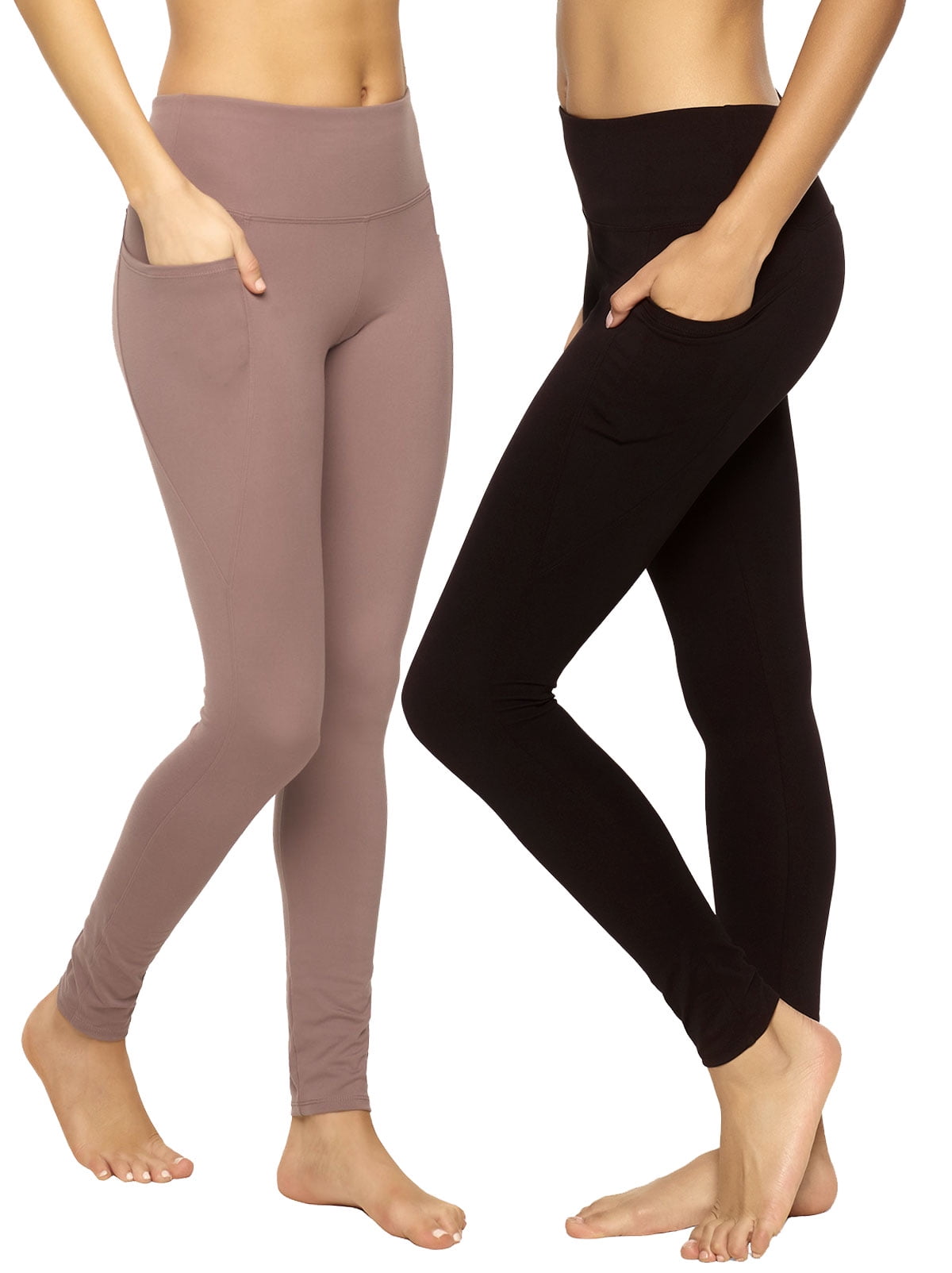 Felina Felina Athletic Pocket Leggings 2Pack (Black Sparrow