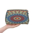 thumbnail image 4 of Cauagu Round Mandala Print Large Cosmetic Bag,Portable Cosmetics Pouch Travel Makeup Bag Large Capacity Travel Makeup Case Organizer Makeup Brush Organizer, 4 of 8