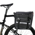 thumbnail image 2 of WEST BIKING 28L Waterproof Bicycle Pannier Bag for Mountain Bikes, Lightweight & Foldable Rear Rack Bag with Reflective Strips, Black/Grey Options, Includes Rain Cover, 2 of 6
