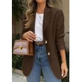 thumbnail image 2 of Blazer PRETTYGARDEN 2025 Marrón Oscuro con Bolsillos Grandes, 2 of 5