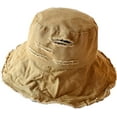 thumbnail image 5 of CoCopeaunts Cotton Men Bucket Hat Unisex Fashion Damaged Frayed Brim Hip Hop Men Fisherman Hat Foldable Women Bucket Cap, 5 of 8