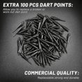 thumbnail image 3 of Dart Set With 100 Extra Soft Tips,safety Soft Darts(red,yellow,blue,green)(12pcs), 3 of 5
