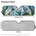 thumbnail image 7 of XYZCANDO Funny Turtle Windshield Sun Shade Compatible with Jeep Wrangler TJ JK JL &Gladiator JT 2/4 Door Sunshade Sun Visor for UV Rays & Heat Protection 51.57 in *16.14 in, 7 of 7