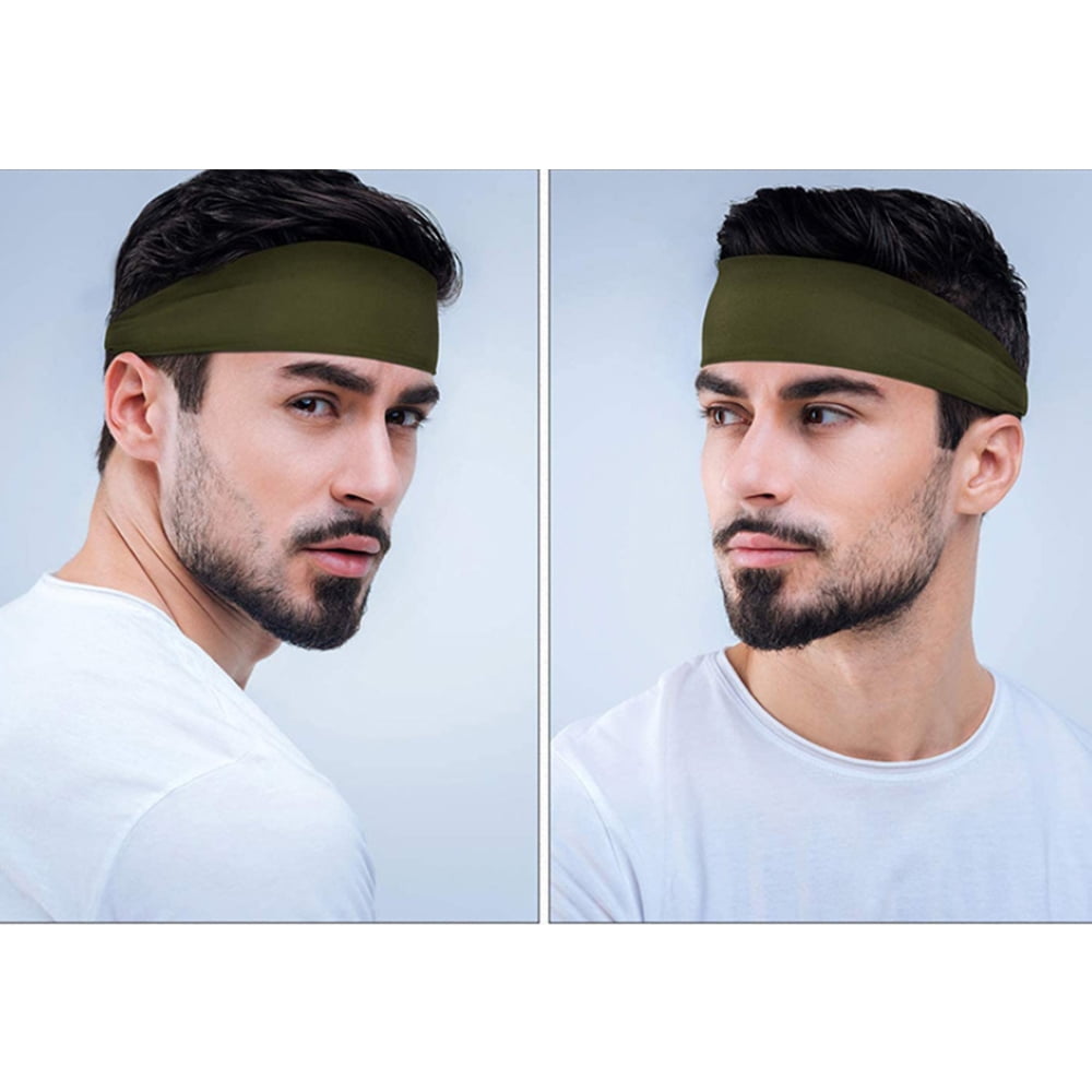 JBM 4 Pieces Sport Thin Headbands for Men Athletic Hair Bands Men Ridding  Headband for Women Helmet Headbands for Workout, Running and Sports, Under