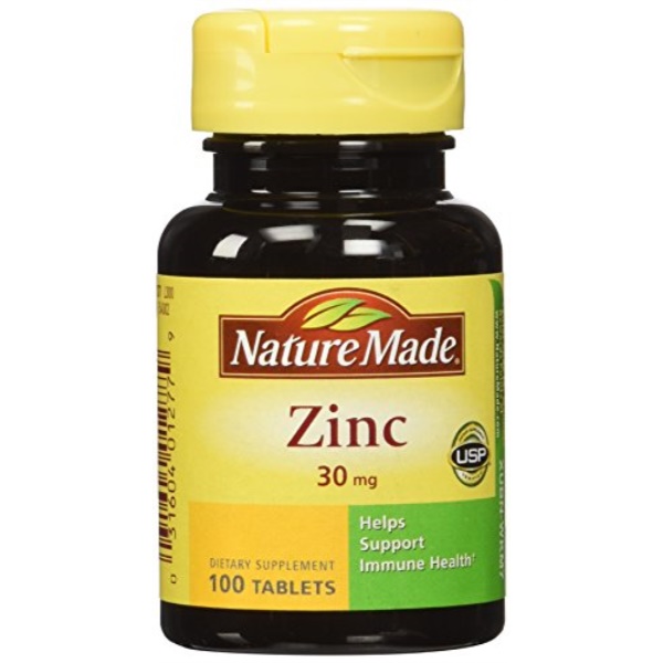 nature made zinc tabs 30 mg 100 ct