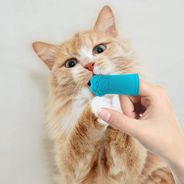 Pet Care Finger Toothbrush Soft For Dogs Cats Easy To Use Teeth Cleaning Tool Plaque Remover Grooming Supplies For Small Medium Large