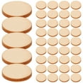 thumbnail image 2 of 200pcs Unfinished Wood Pieces Round Slices for DIY Craft Projects, 2 of 5