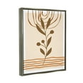 thumbnail image 4 of Stupell Industries Boho Leaf Sprig Botanical & Floral Painting Gray Floater Framed Canvas Art Print Wall Art, 25 x 31, 4 of 10