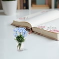 thumbnail image 5 of Handmade Lampwork Tiny Glass Flowers, Mini Glass Flowers in Vase, Unique Collectible Art Gift, Tiny Glass Flowers in Vase with Stems for Mother's Day, Office, Home(Blue), 5 of 7