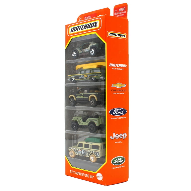 Matchbox - 5-Pack, MBX City Adventure III - Walmart.com
