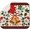 Gold Bells, variant on Dish Drying Mat, Christmas Tree Snowflakes Xmas Snow Absorbent Microfiber Pad for Kitchen Counter Decor, Heat Resistant and Reversible, 18" x 24"