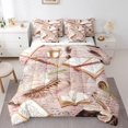 thumbnail image 1 of Erosebridal Feather Print Bed In A Bag Full Size,Book Lovers Bed Set,Readers Room Decorative,Reversible,Breathable,7-Piece, 1 of 1