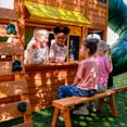 KidKraft Falcon Ridge Wooden Swing Set / Playset with Kitchen, Slides