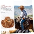 thumbnail image 5 of KOK-Tiger Cowboy Hat Women Cowgirl Hat Halloween Costumes Tiger Printed Hat Womens Hats Summer Wedding Decorations Role Play Outfits Leopard Hat Has Miss Eva Printing-0507, 5 of 9