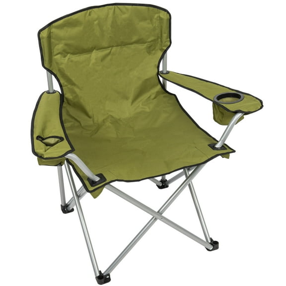Camp & Go 3 x 2 x 3 ft Green Heavy Duty Folding Quad Chair